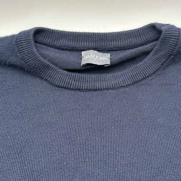 Dan John Crewneck Navy Blue Mens Sweater XL - Picture 3 of 8
